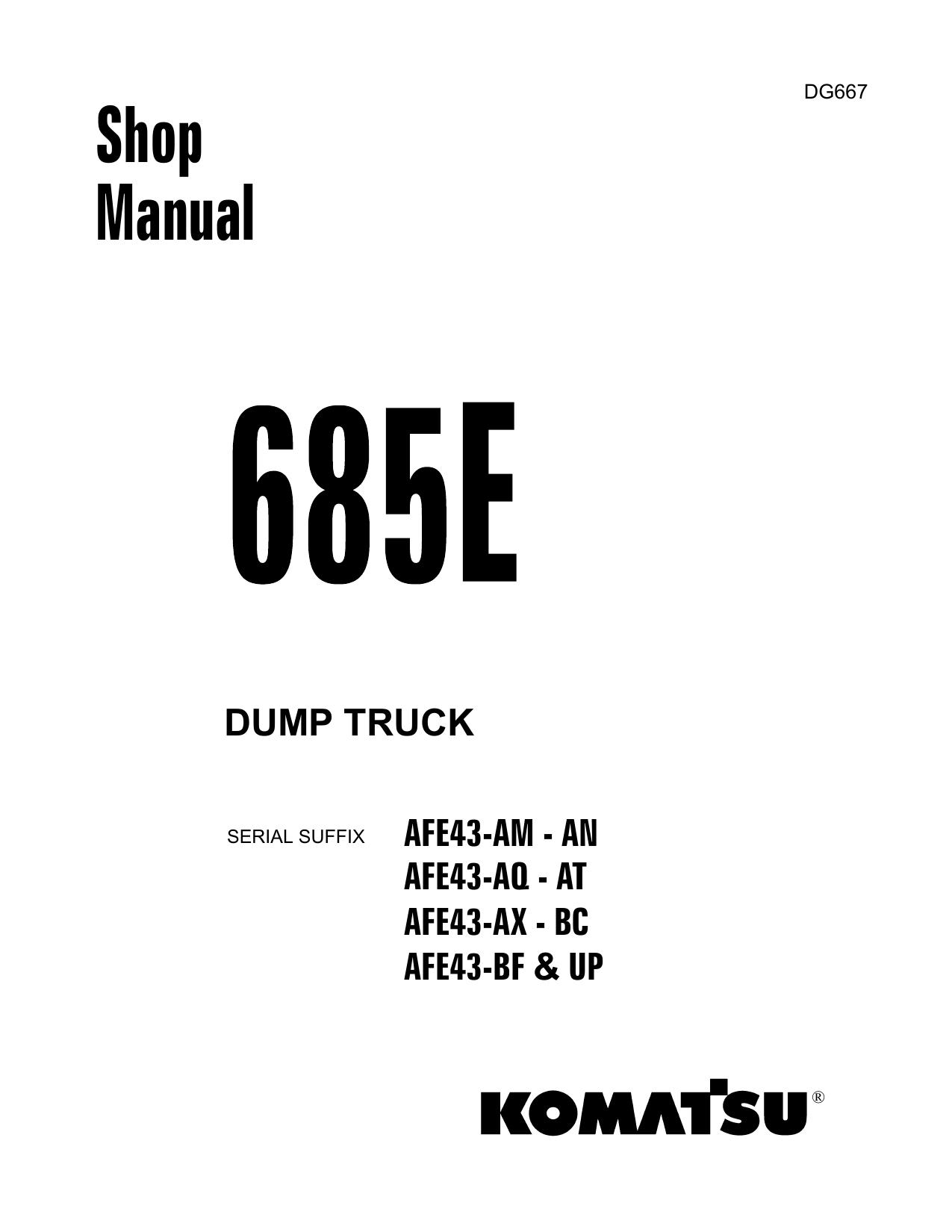 685E Shop Manual